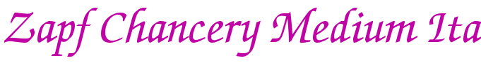 Zapf Chancery Medium Italic BT(1)